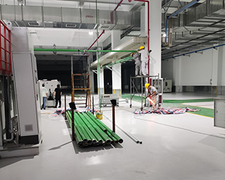 切削液集中供液系统施工现场